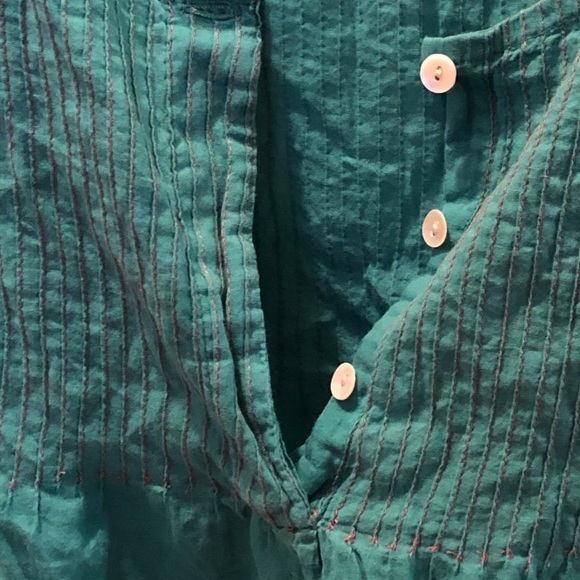ROBERTA FREYMAN TEAL COLORED TOP SZ XS - Picture 8 of 8
